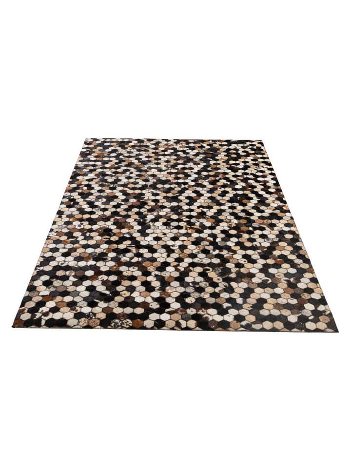 5' 1 x 8' Cowhide - Patchwork Rug