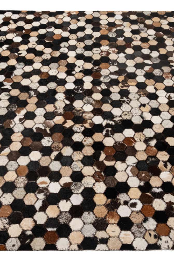 5' 1 x 8' Cowhide - Patchwork Rug