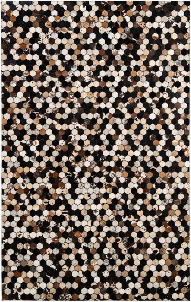 5' 1 x 8' Cowhide - Patchwork Rug