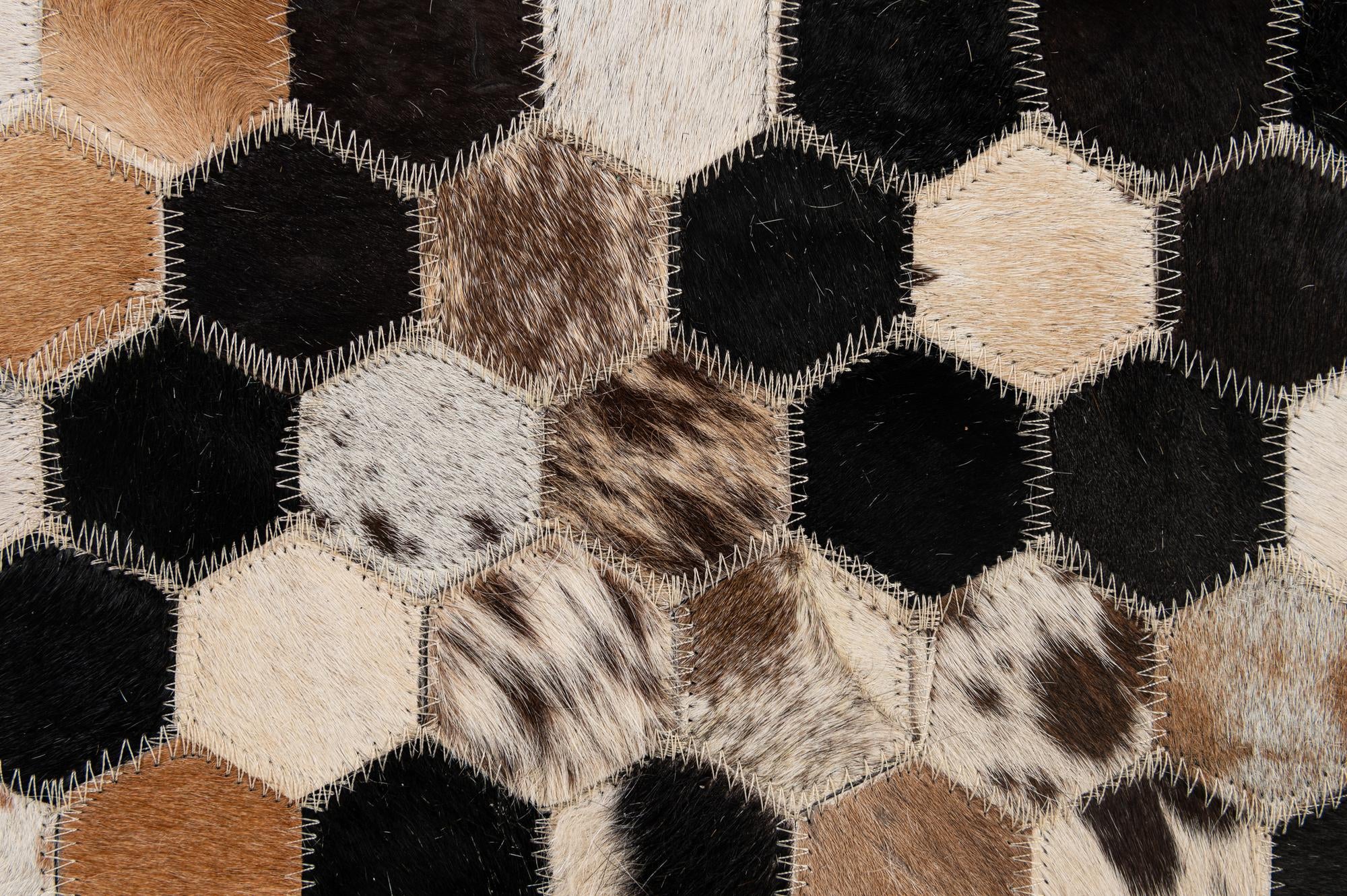 5' 1 x 7' 11 Cowhide - Patchwork Rug