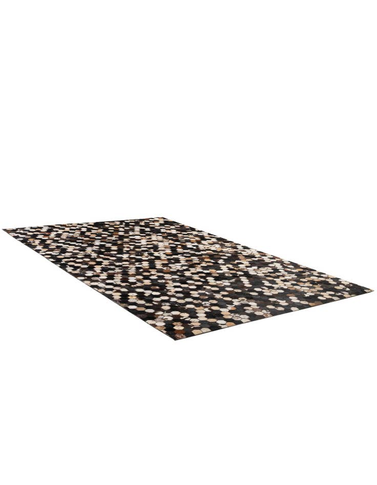 Detail image of 5' 1 x 8' 1 Cowhide - Patchwork Rug