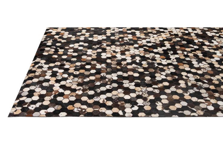 Detail image of 5' 1 x 8' 1 Cowhide - Patchwork Rug