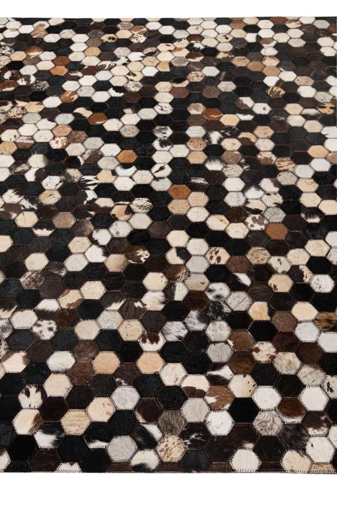 5' 1 x 8' 1 Cowhide - Patchwork Rug