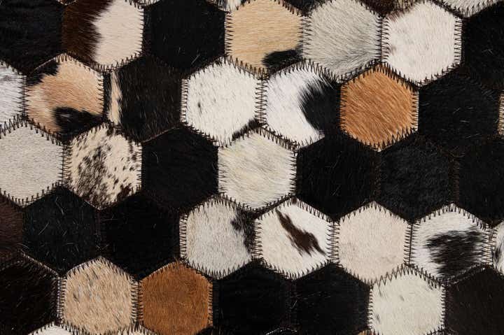 5' 1 x 8' 1 Cowhide - Patchwork Rug