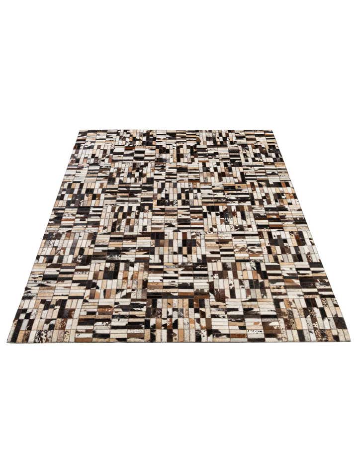 4' 11 x 7' 10 Cowhide - Patchwork Rug