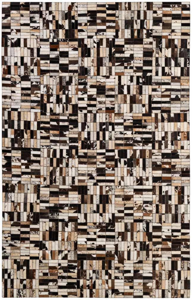 4' 11 x 7' 10 Cowhide - Patchwork Rug