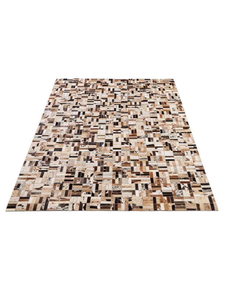 Detail image of 5' x 8' Cowhide - Patchwork Rug