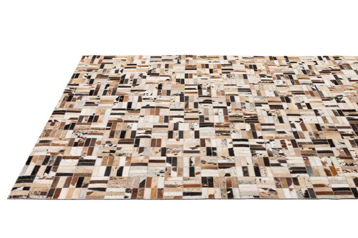 Detail image of 5' x 8' Cowhide - Patchwork Rug