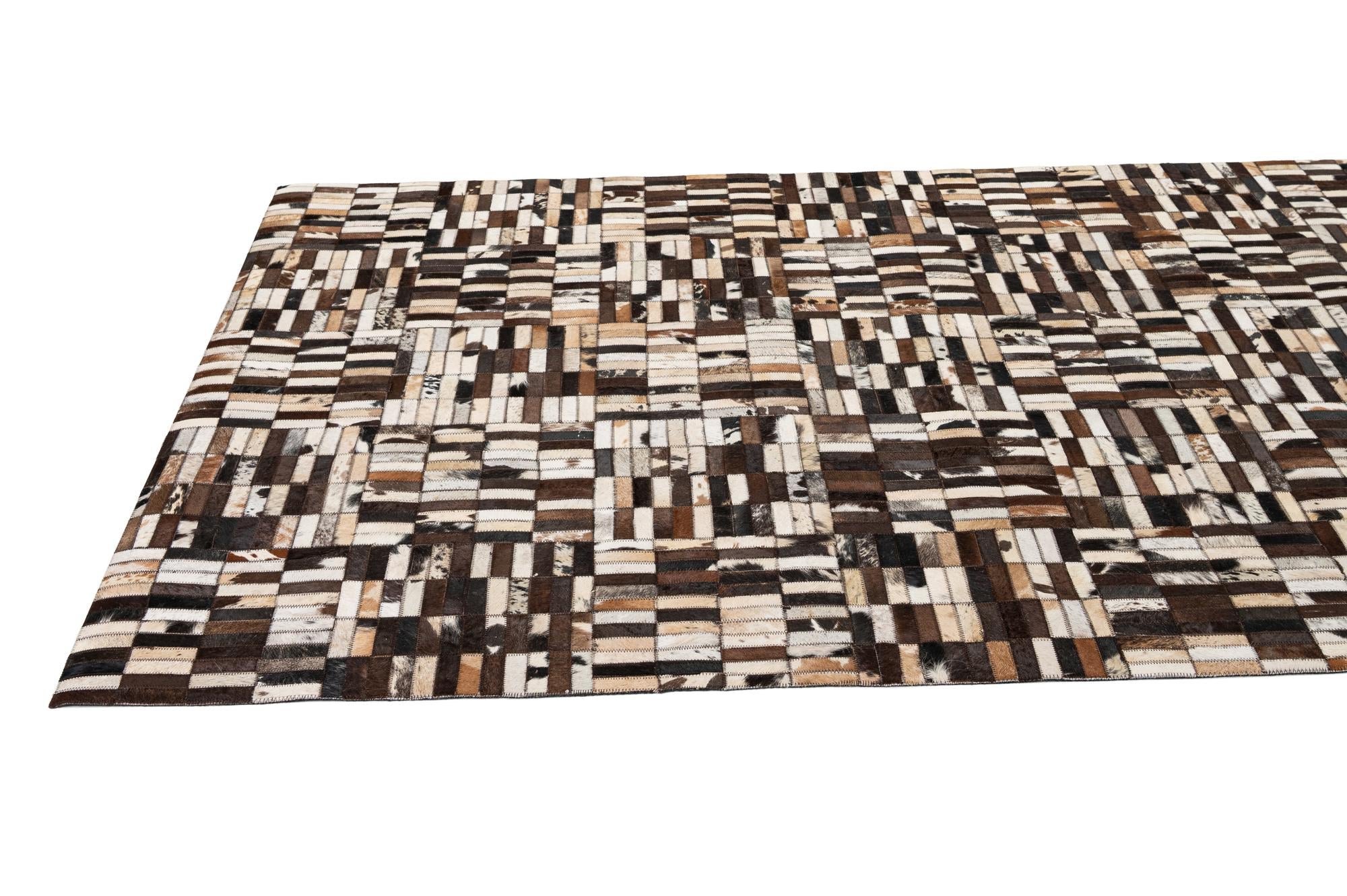 5' x 7' 10 Cowhide - Patchwork Rug