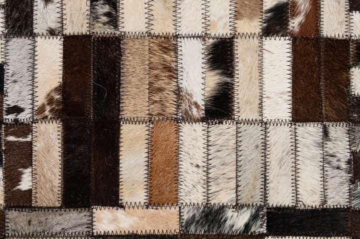 5' x 7' 10 Cowhide - Patchwork Rug
