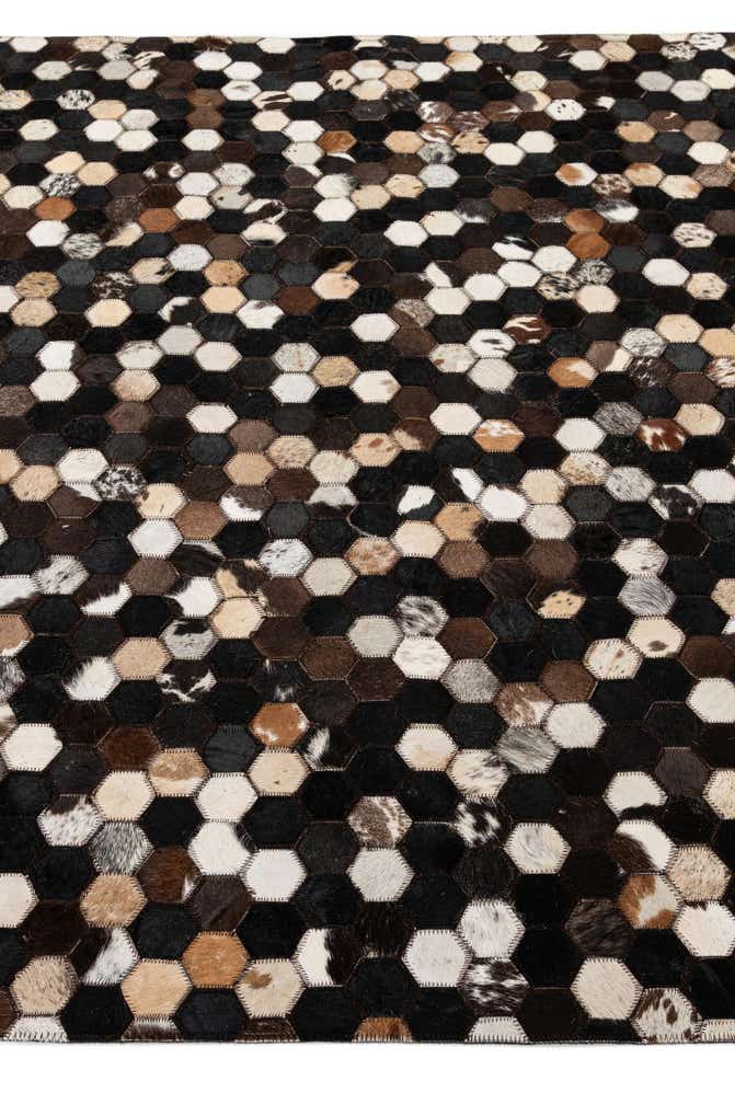 5' 2 x 7' 11 Cowhide - Patchwork Rug