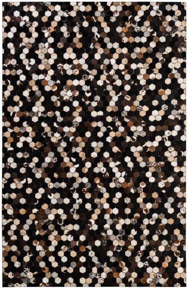 Detail image of 5' 2 x 7' 11 Cowhide - Patchwork Rug