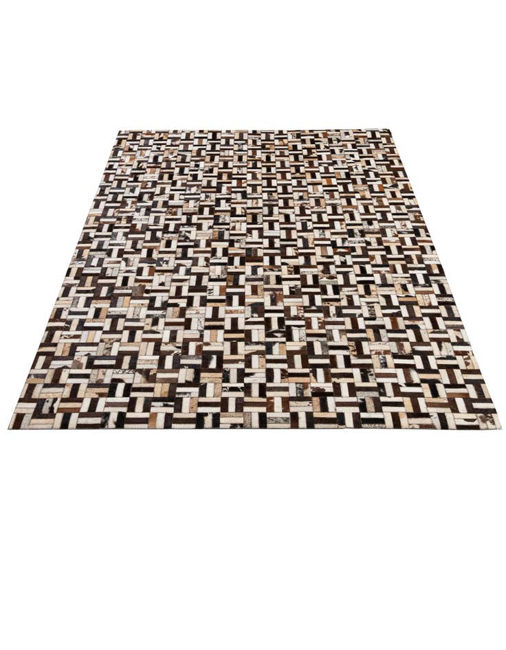 Detail image of 5' 3 x 8' 1 Cowhide - Patchwork Rug