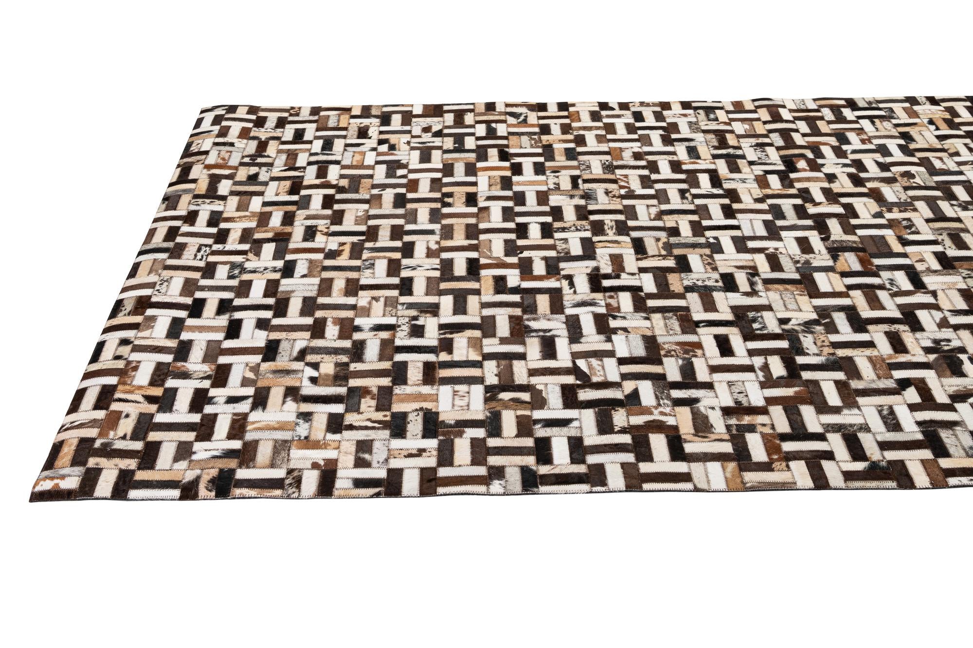 5' 3 x 8' 1 Cowhide - Patchwork Rug