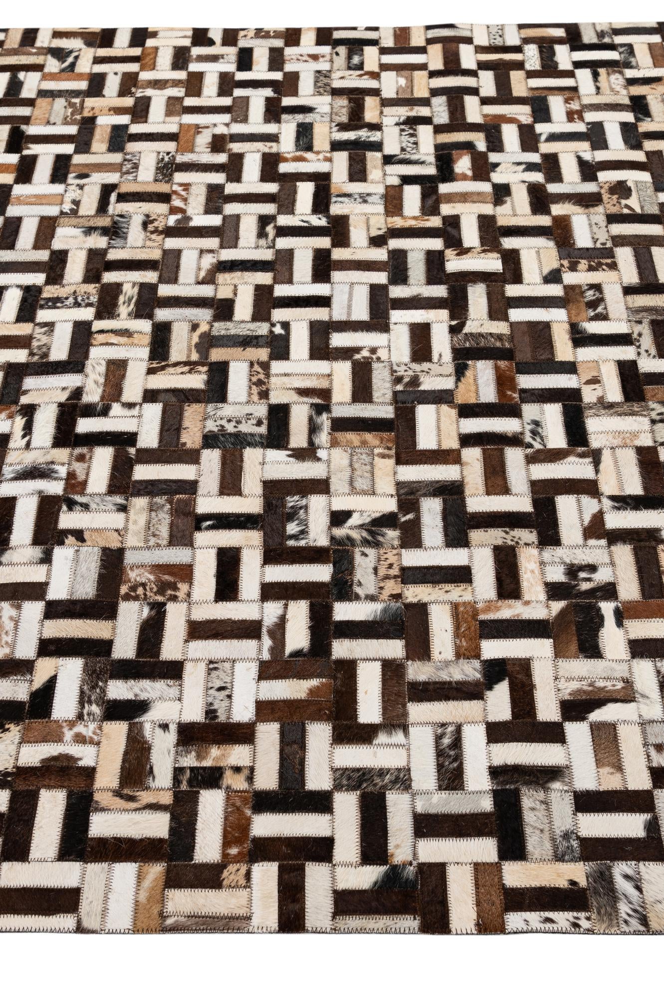 5' 3 x 8' 1 Cowhide - Patchwork Rug