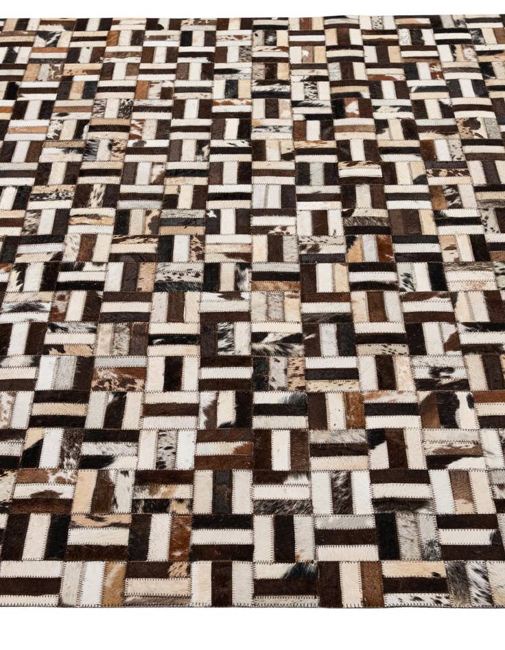 Detail image of 5' 3 x 8' 1 Cowhide - Patchwork Rug