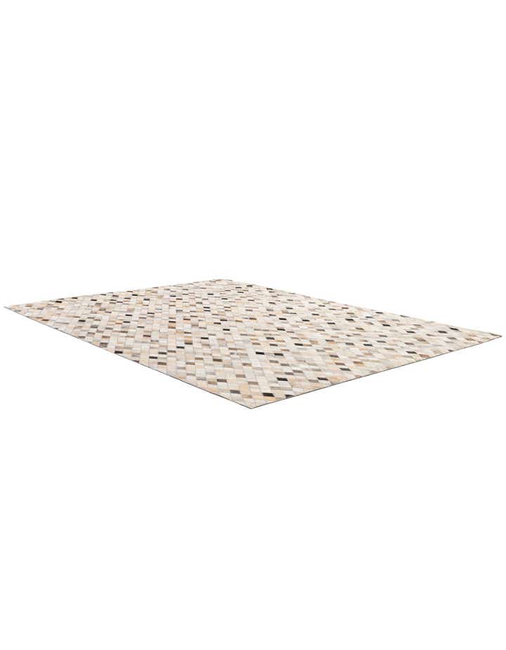 5' 8 x 8' Cowhide - Patchwork Rug
