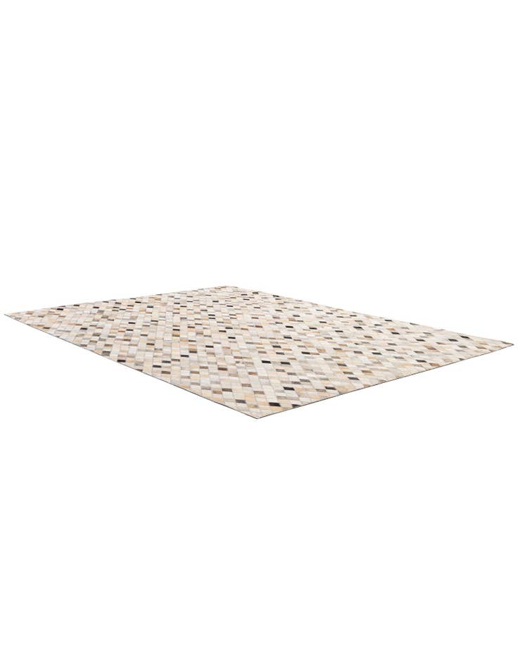 Detail image of 5' 8 x 8' Cowhide - Patchwork Rug