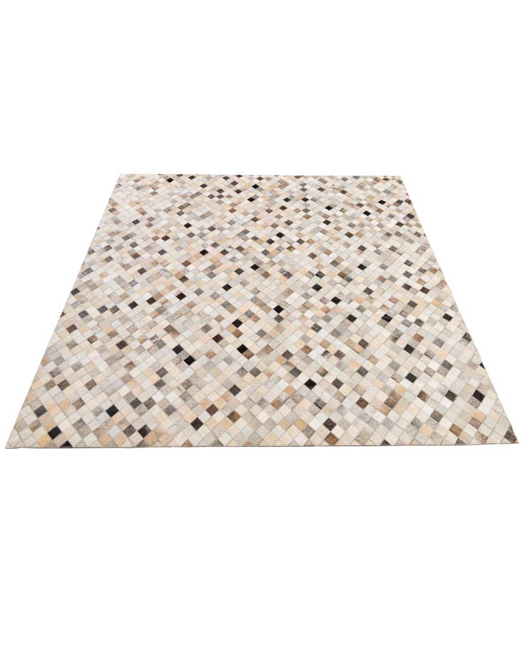 Detail image of 5' 8 x 8' Cowhide - Patchwork Rug