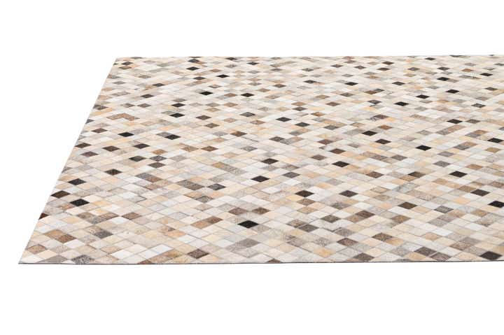 5' 8 x 8' Cowhide - Patchwork Rug