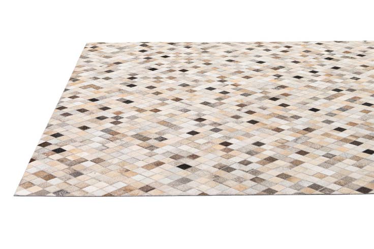 Detail image of 5' 8 x 8' Cowhide - Patchwork Rug