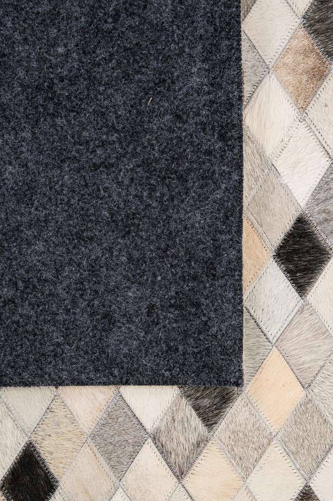 5' 8 x 8' Cowhide - Patchwork Rug