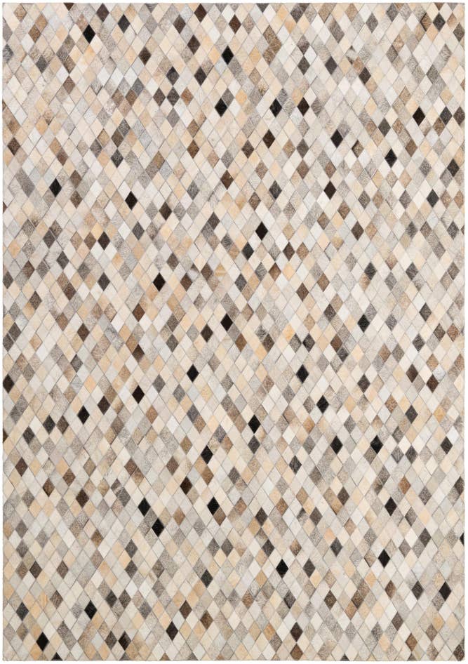 Detail image of 5' 8 x 8' Cowhide - Patchwork Rug
