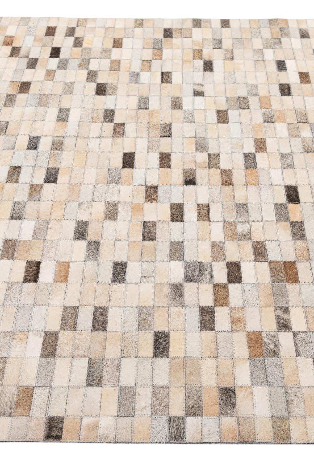 5' x 8' Cowhide - Patchwork Rug