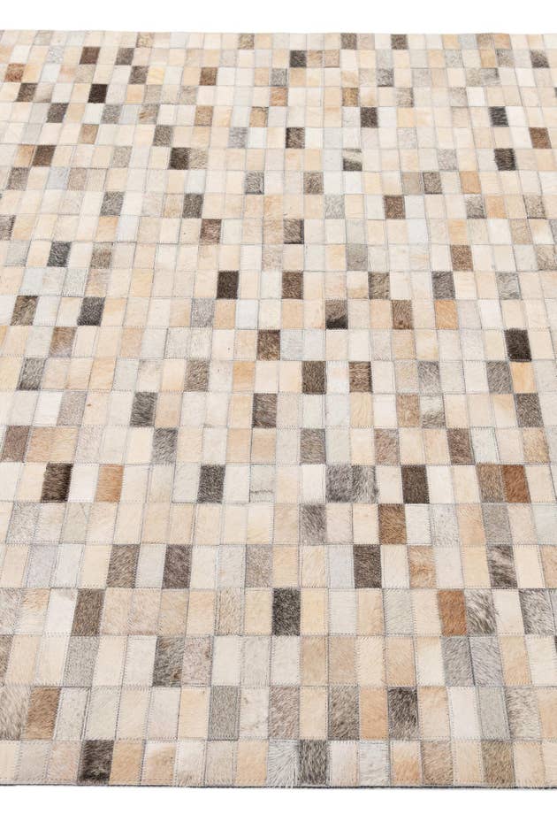 Detail image of 5' x 8' Cowhide - Patchwork Rug