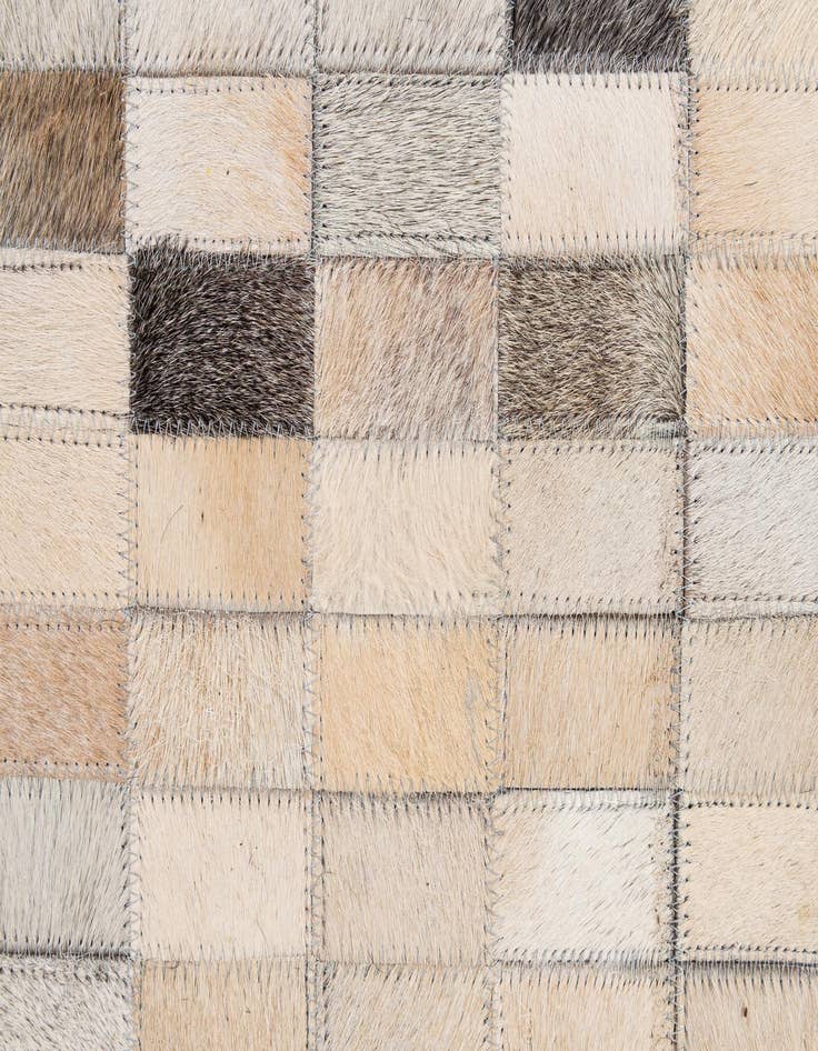 Detail image of 5' x 8' Cowhide - Patchwork Rug