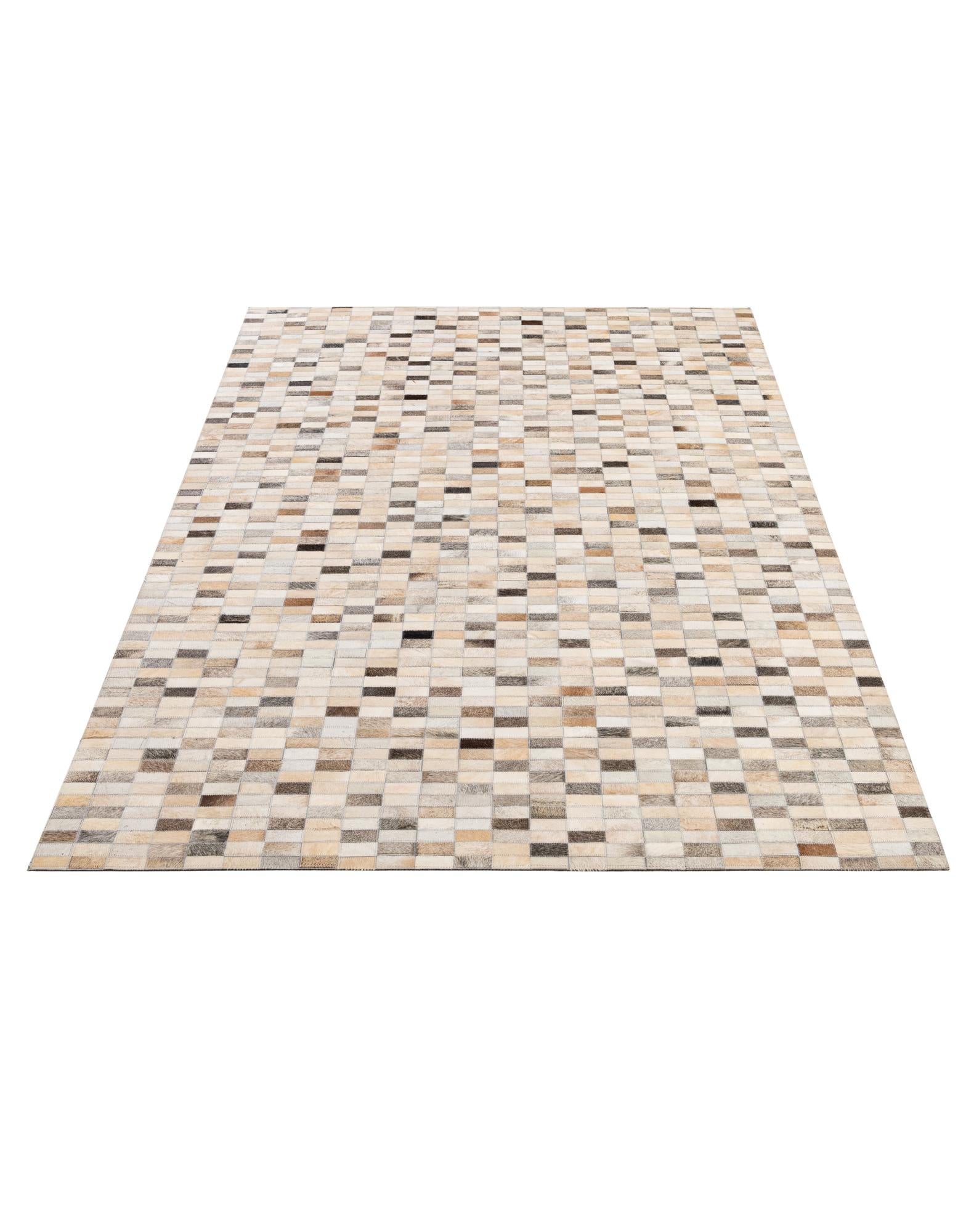 5' 1 x 8' Cowhide - Patchwork Rug