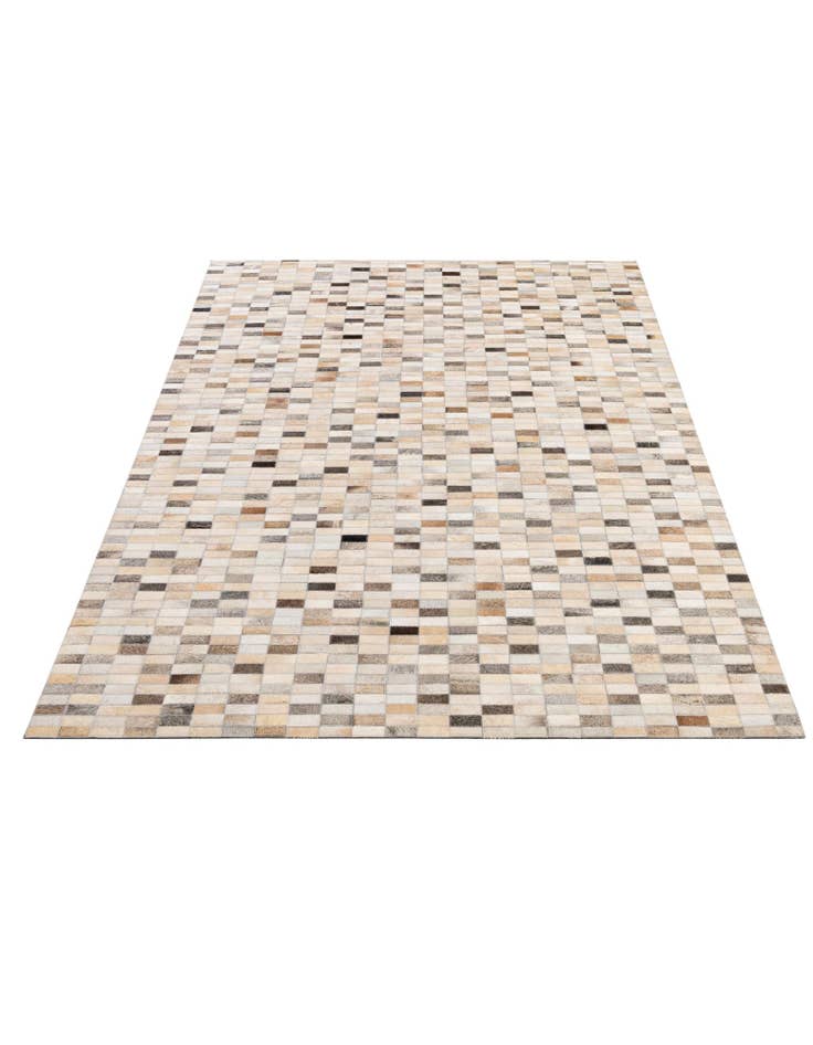 Detail image of 5' 1 x 8' Cowhide - Patchwork Rug