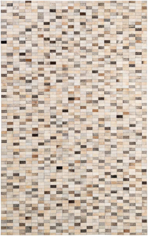 Detail image of 5' 1 x 8' Cowhide - Patchwork Rug