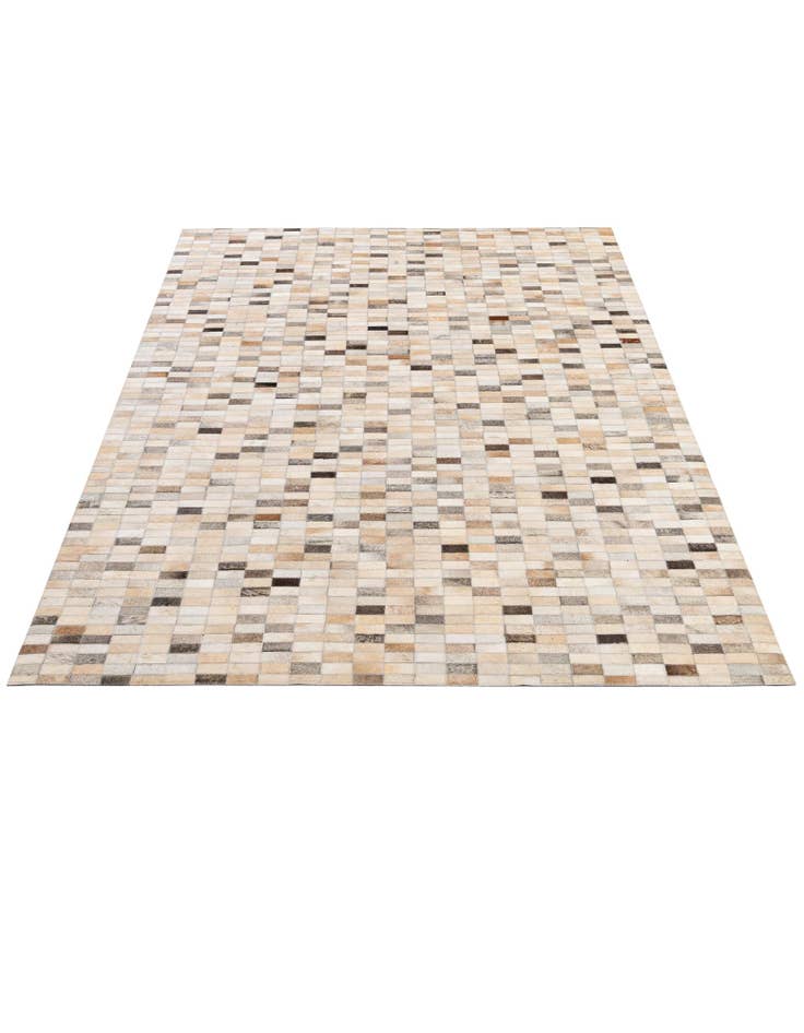 Detail image of 5' 3 x 8' Cowhide - Patchwork Rug