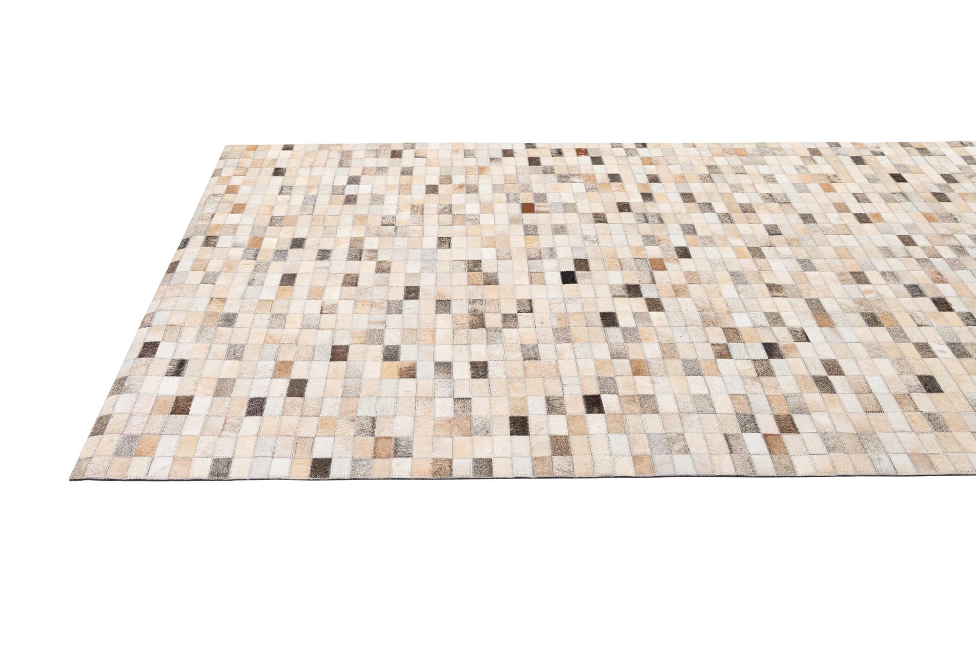 5' 3 x 8' Cowhide - Patchwork Rug