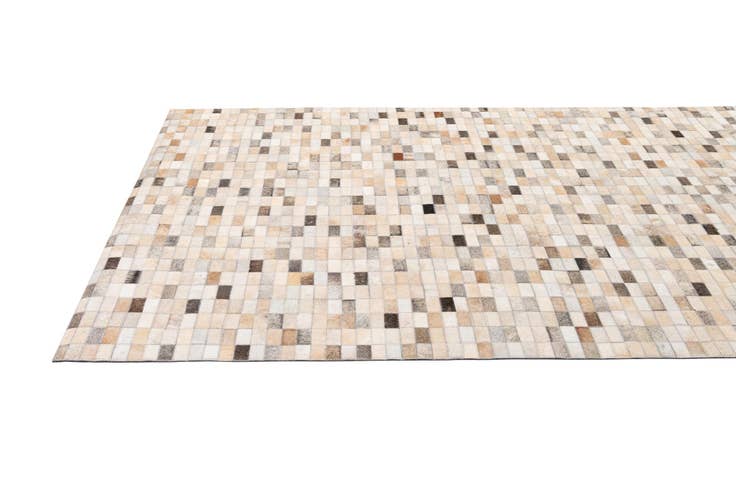 Detail image of 5' 3 x 8' Cowhide - Patchwork Rug