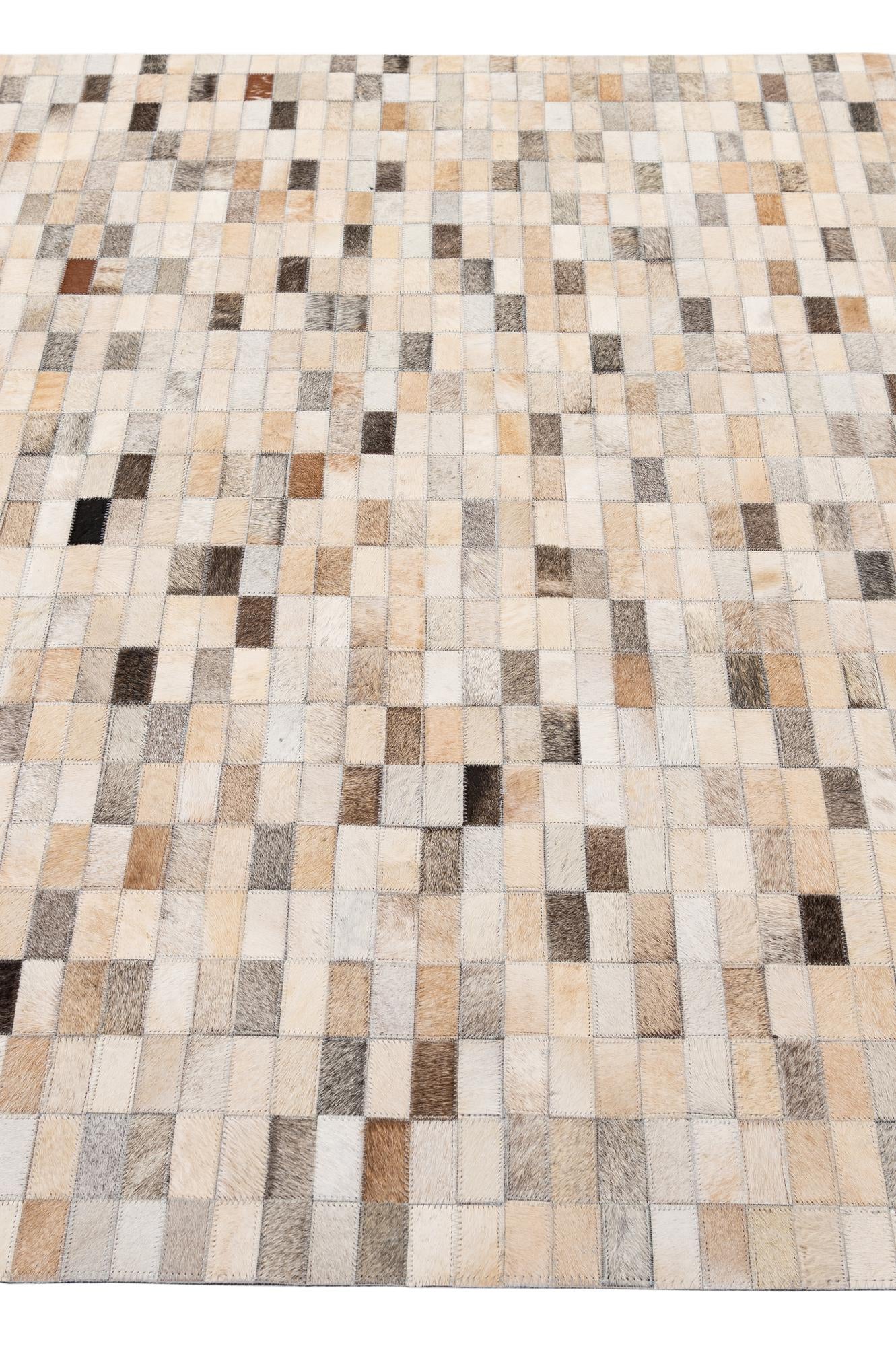 5' 3 x 8' Cowhide - Patchwork Rug
