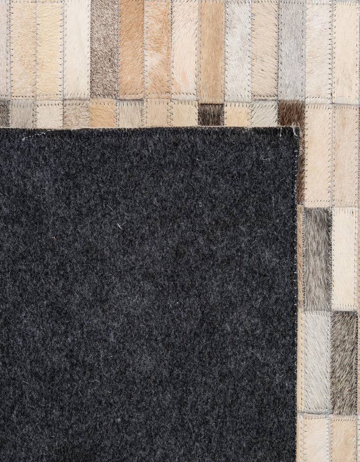 Detail image of 5' 3 x 8' Cowhide - Patchwork Rug