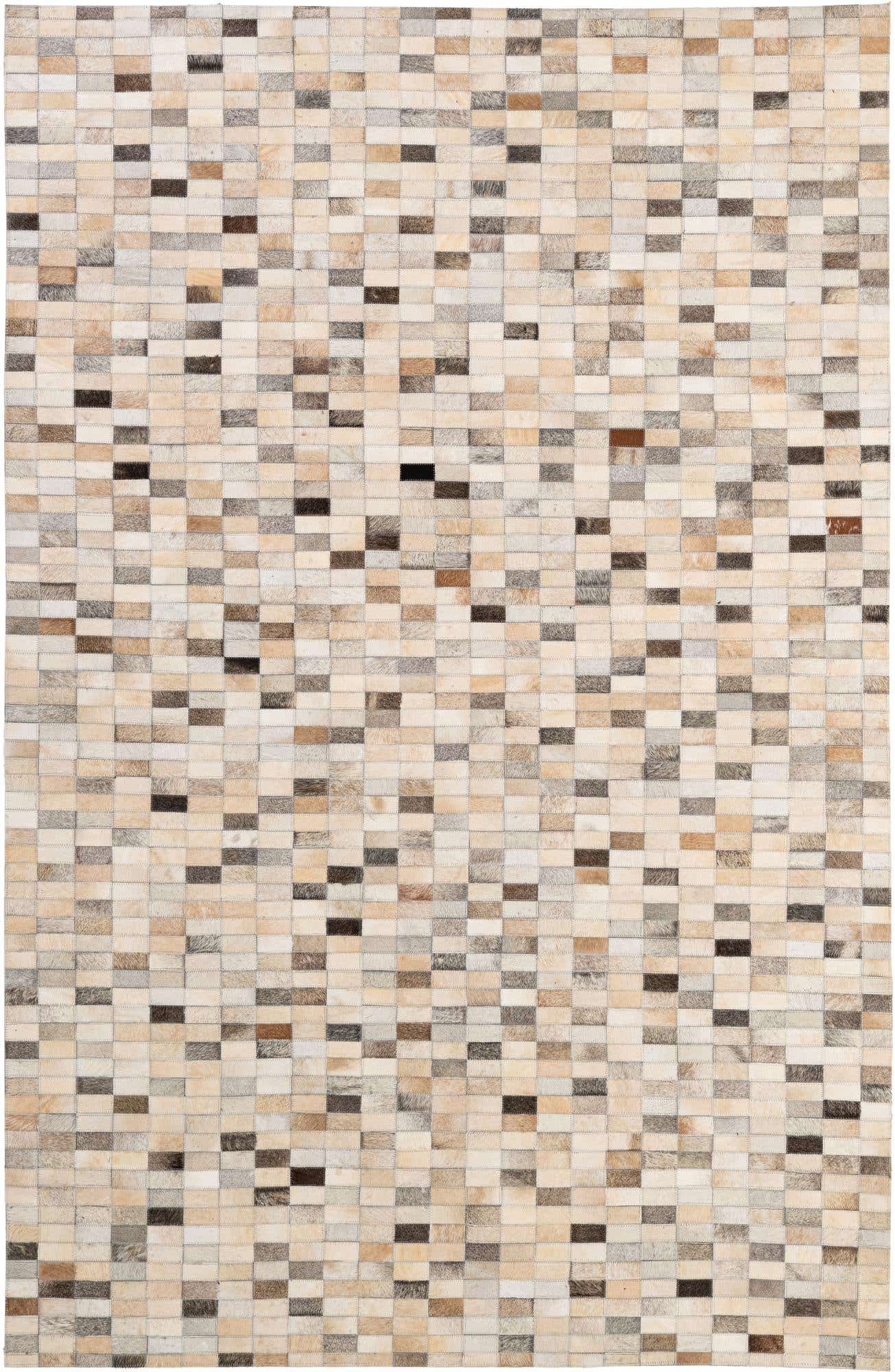 5' 3 x 8' Cowhide - Patchwork Rug