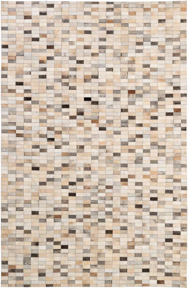 Detail image of 5' 3 x 8' Cowhide - Patchwork Rug