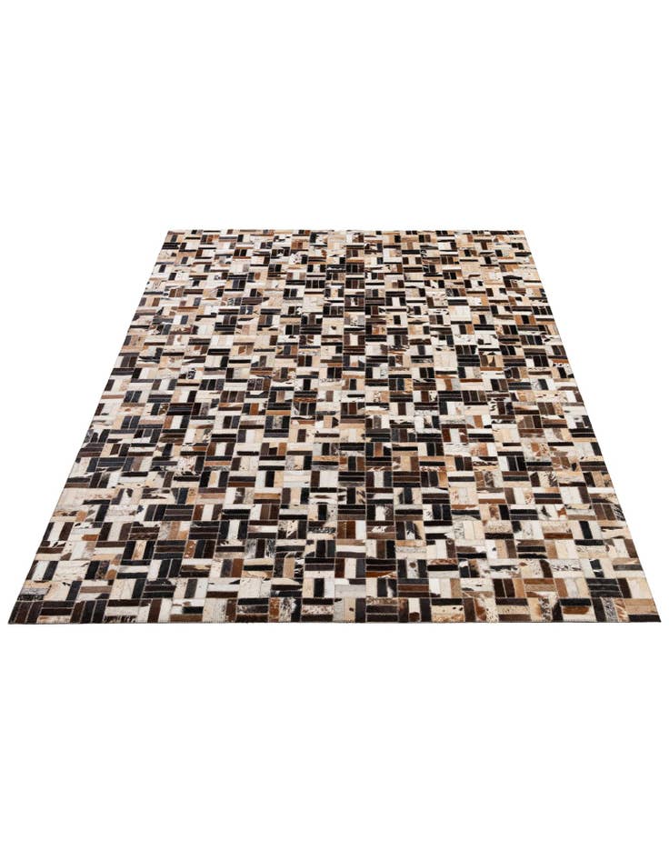Detail image of 5' x 7' 11 Cowhide - Patchwork Rug