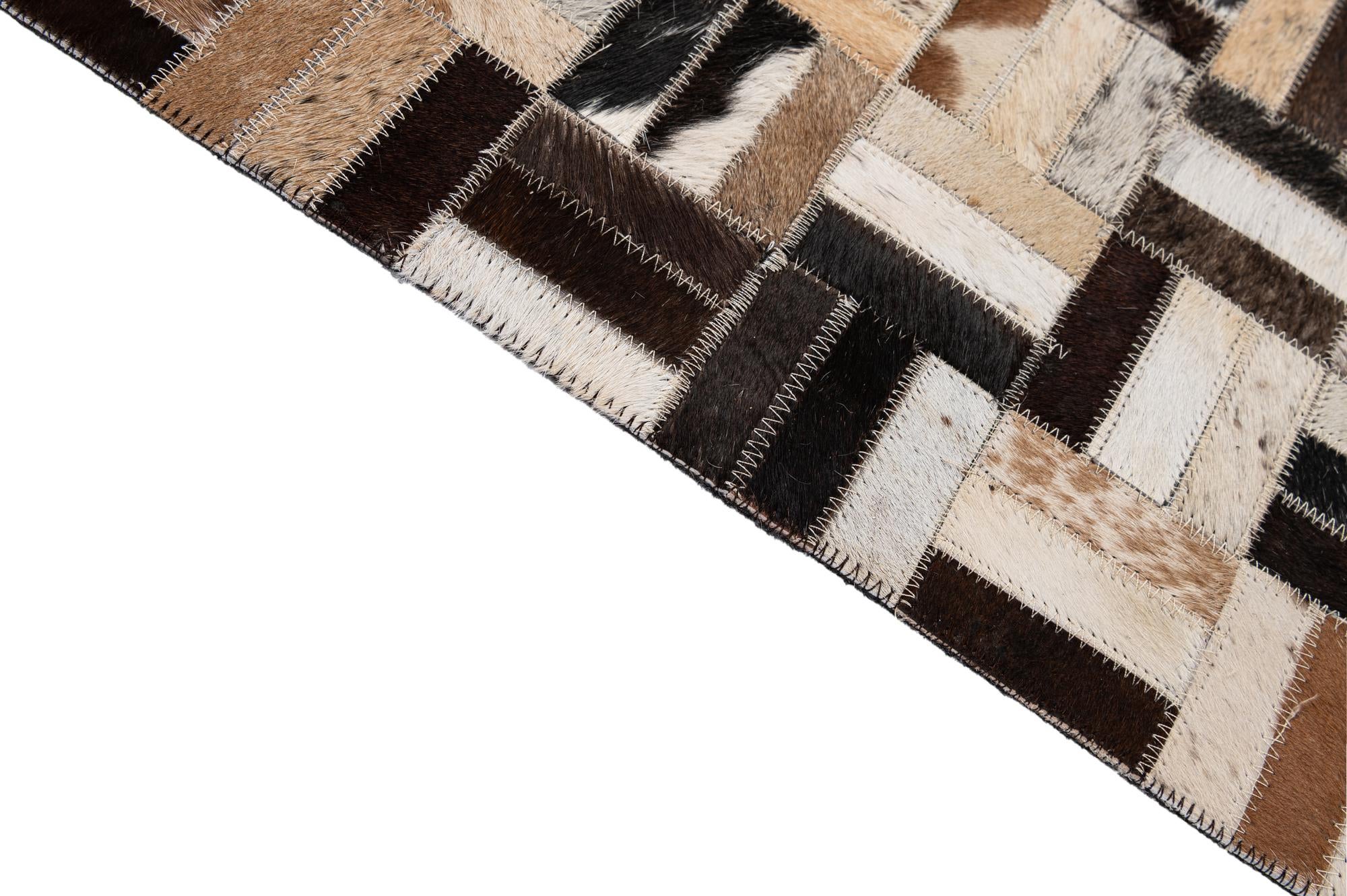 5' x 7' 11 Cowhide - Patchwork Rug