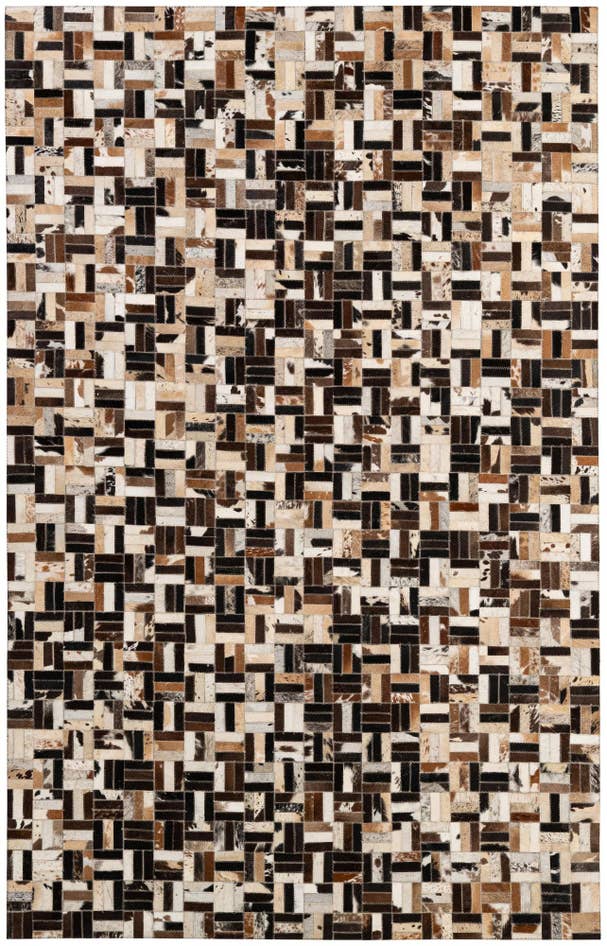 Detail image of 5' x 7' 11 Cowhide - Patchwork Rug