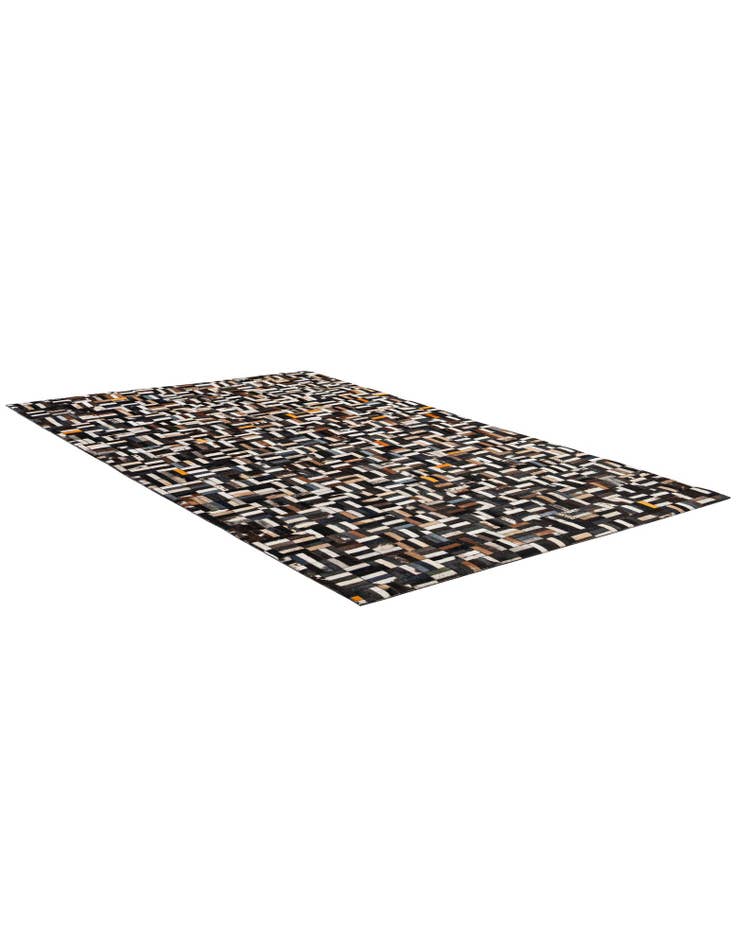 Detail image of 5' 2 x 8' 1 Cowhide - Patchwork Rug