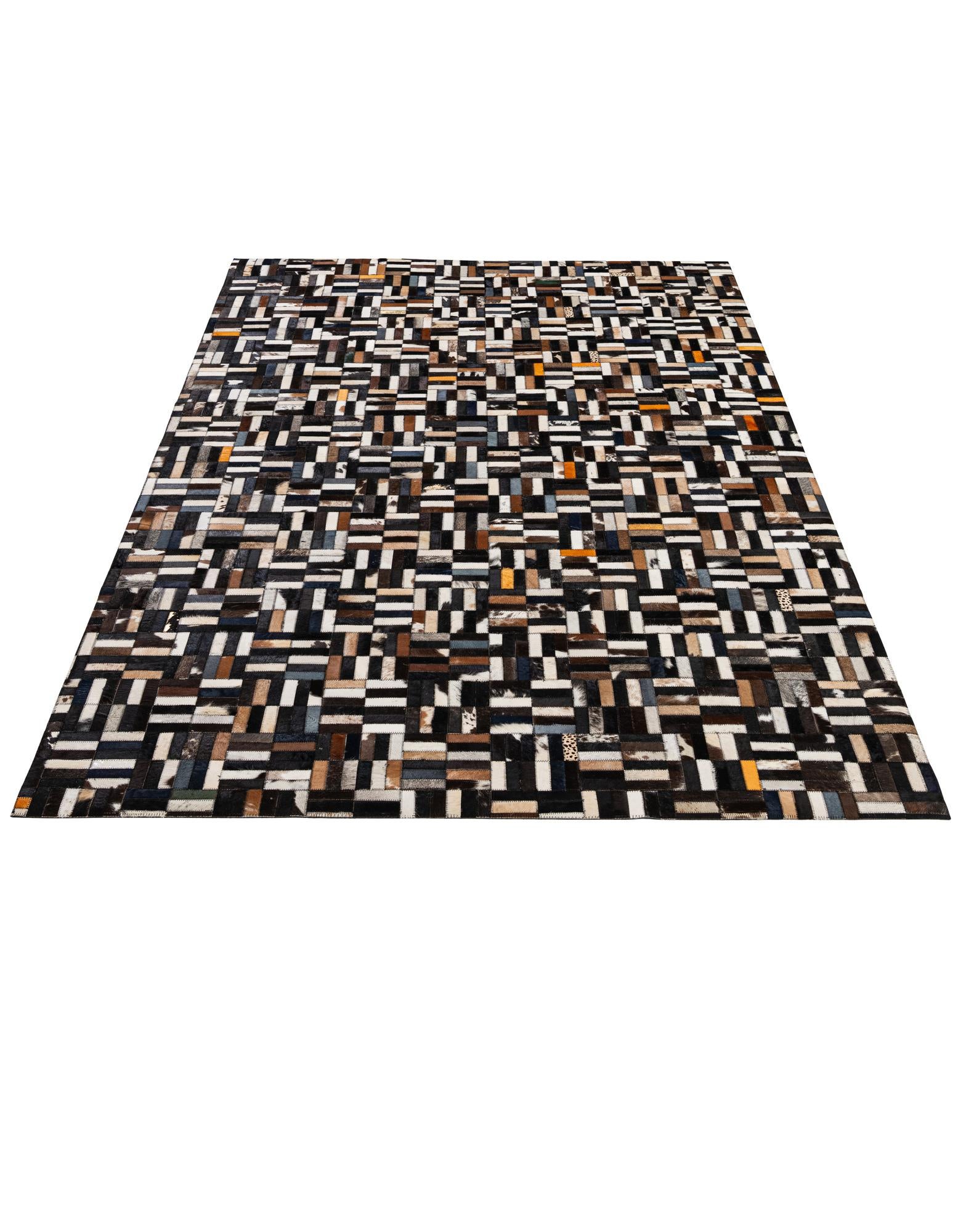 5' 2 x 8' 1 Cowhide - Patchwork Rug