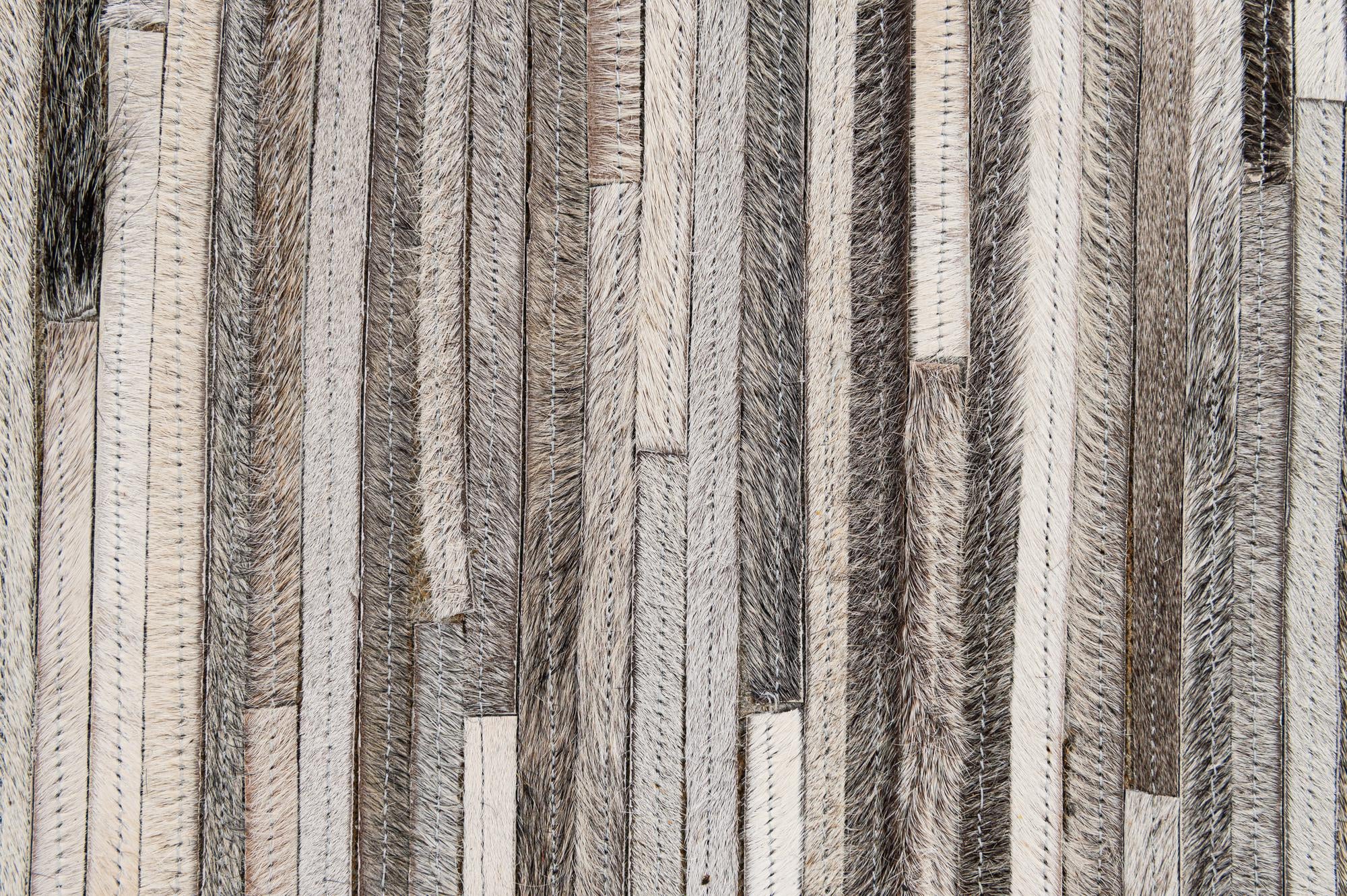 5' 1 x 8' 2 Cowhide - Patchwork Rug