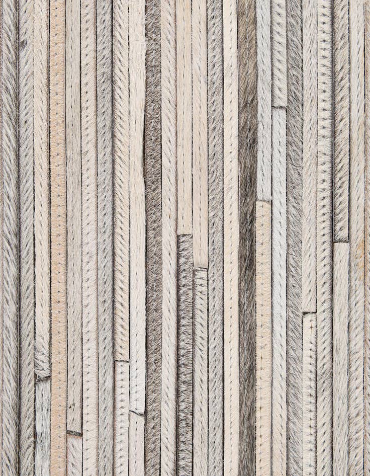 Detail image of 5' 2 x 8' Cowhide - Patchwork Rug