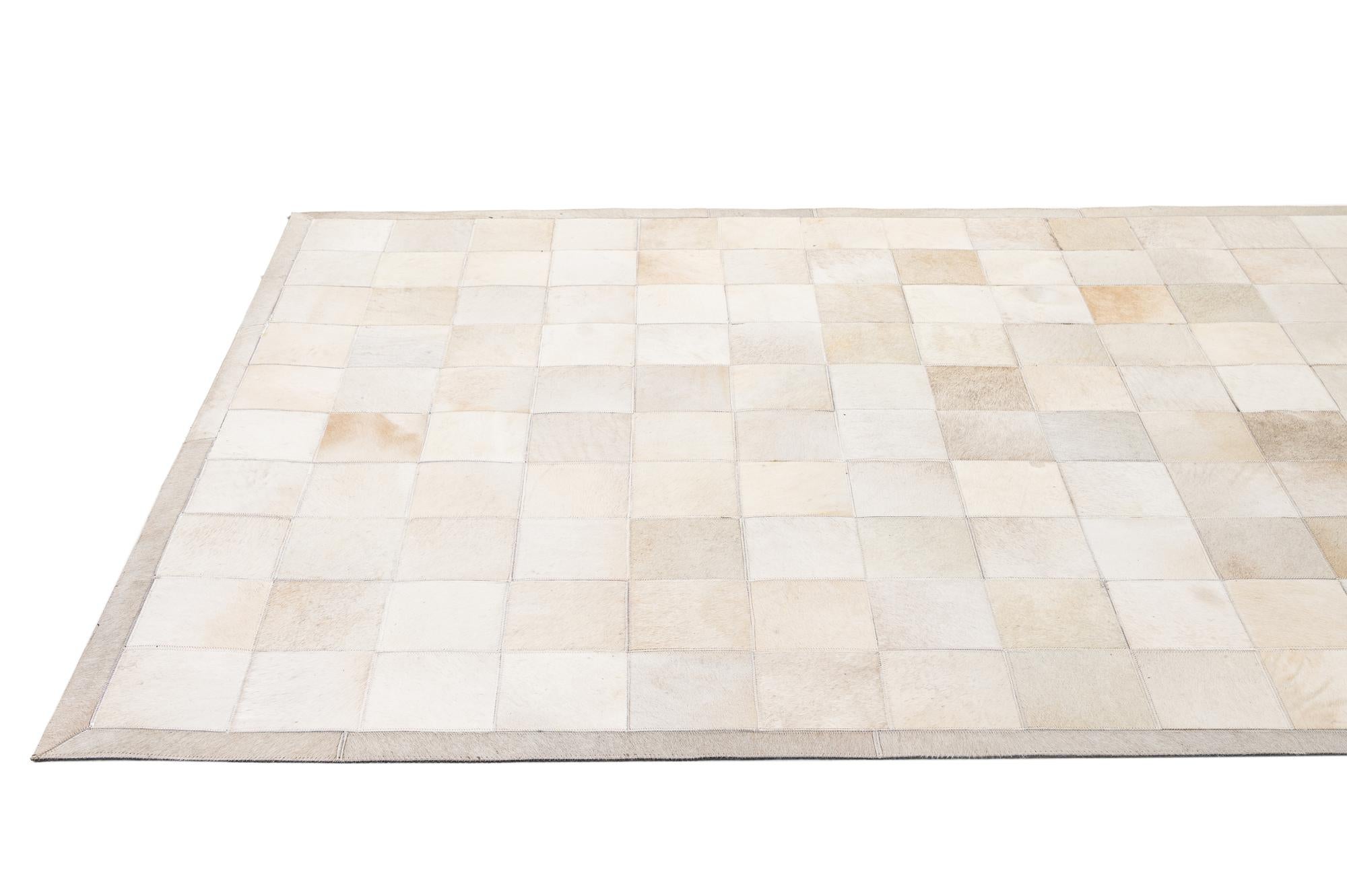 5' 2 x 7' 11 Cowhide - Patchwork Rug