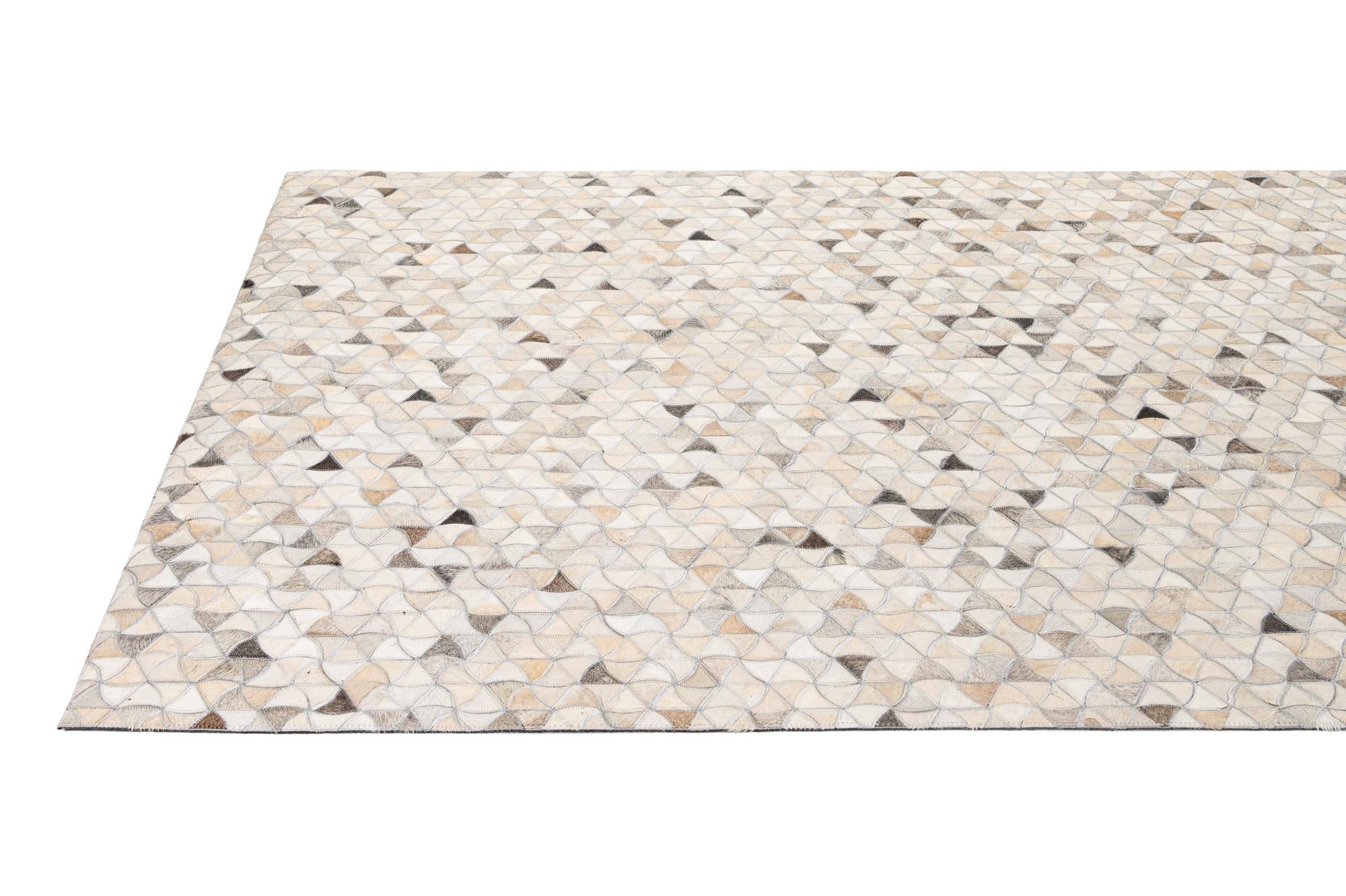 5' x 8' 2 Cowhide - Patchwork Rug