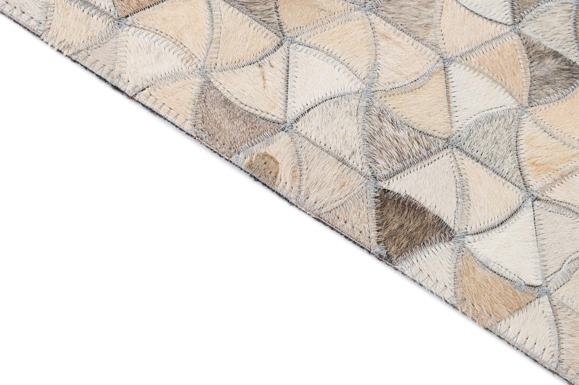 5' x 8' 2 Cowhide - Patchwork Rug